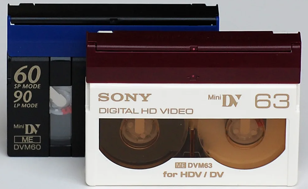 deux cassettes MiniDV